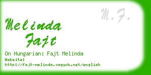 melinda fajt business card